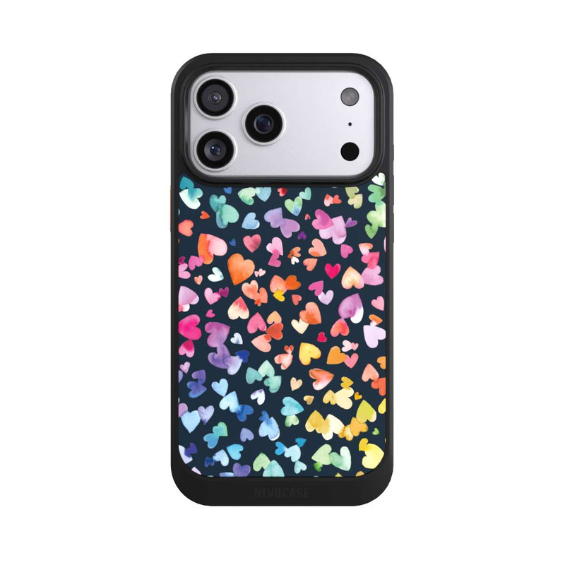 iPhone 17 Pro Max NIVOcore Valentines Hearts Black