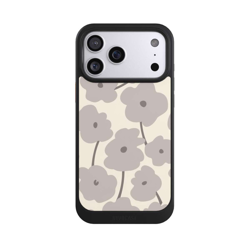 iPhone 17 Pro Max NIVOcore Minimalistische Blumen Beige