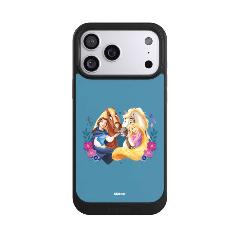 iPhone 17 Pro Max NIVOcore Disney Prinzessinnen Belle and Rapunzel mit Pferden