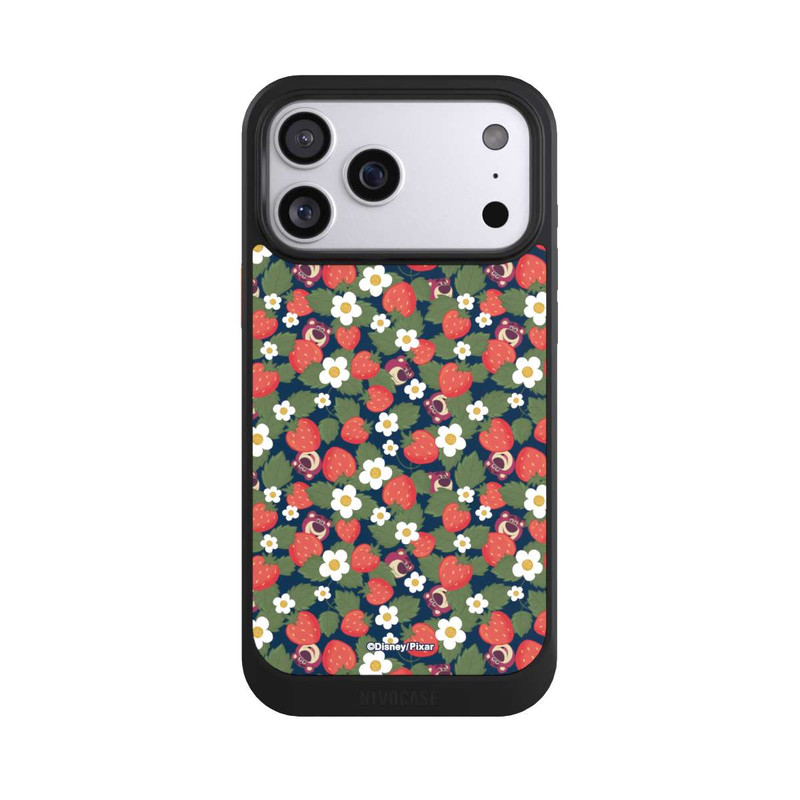iPhone 17 Pro Max NIVOcore Lotso Toy Story Strawberry Flower Pattern