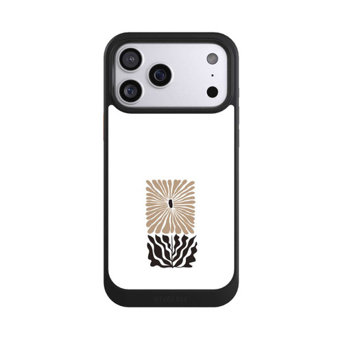 Apple iPhone 17 Pro Max NIVOcore Eckige Blume Dunkelbraun