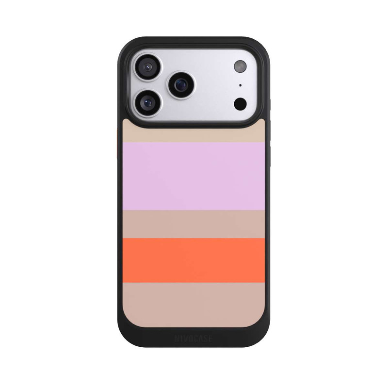 iPhone 17 Pro Max NIVOcore Moca Lila Orange Stripes