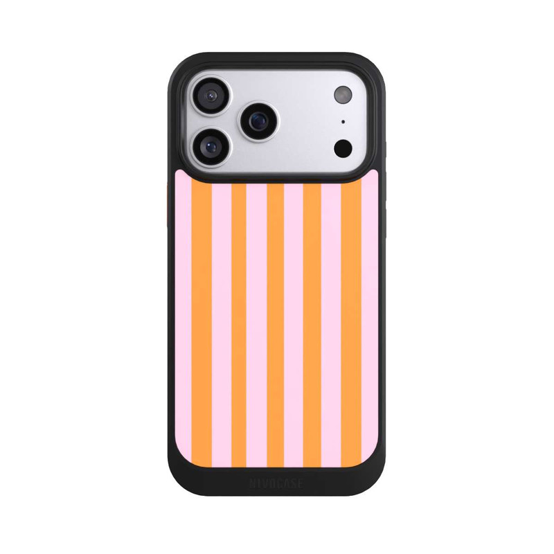 iPhone 17 Pro Max NIVOcore Orange Rosa Streifen