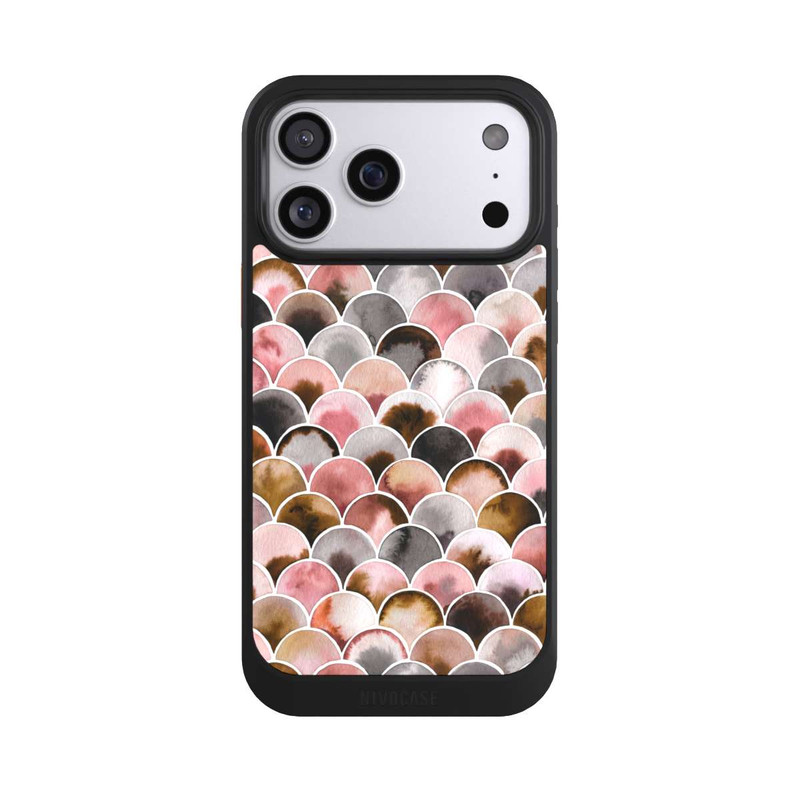 iPhone 17 Pro Max NIVOcore Japandi Scales Pink Brown