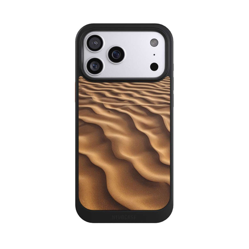 iPhone 17 Pro Max NIVOcore Sandstruktur Senfgelb mit KI