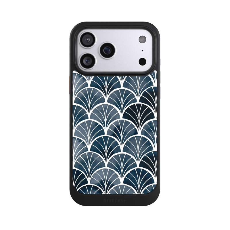 iPhone 17 Pro Max NIVOcore Botanische Brise Art Deco Grau