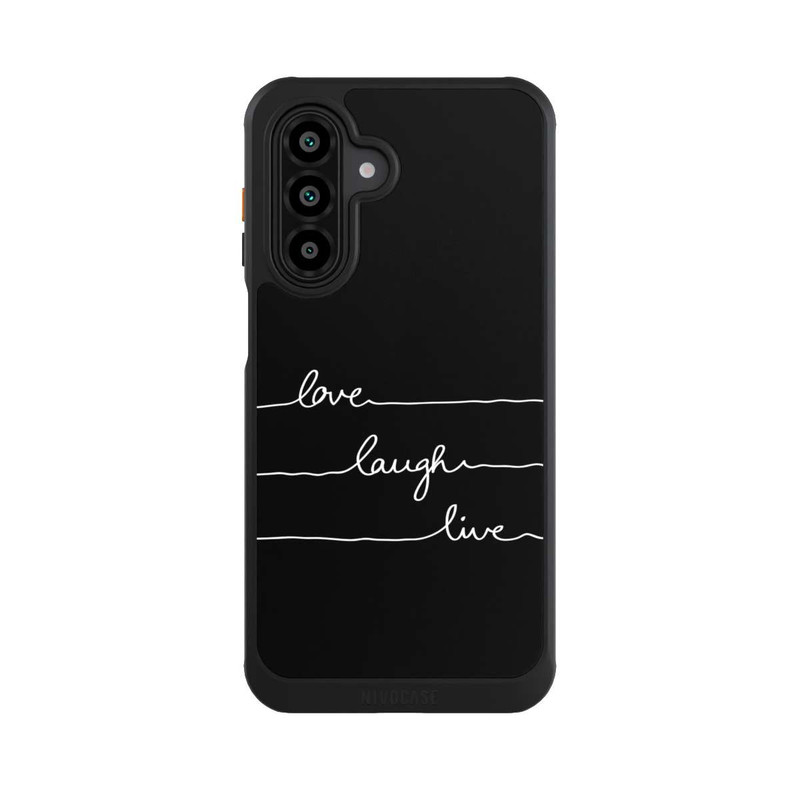 Galaxy A17 5G NIVOcore Love Laugh Live weiß/schwarz