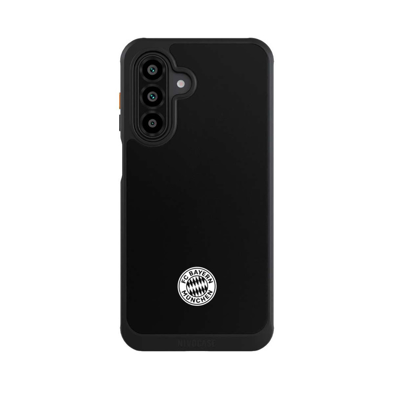Galaxy A17 5G NIVOcore Logo FCB Classique Petit - Blanc sur Fond Noir