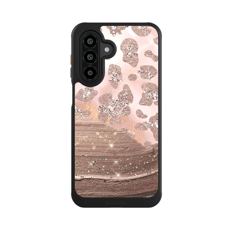 Galaxy A17 5G NIVOcore Silver Leopard Glitterlook