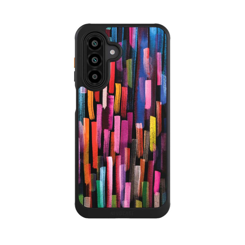Galaxy A17 5G NIVOcore Bunte Pinselstriche schwarz