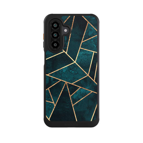 Samsung Galaxy A17 5G NIVOcore Tief Blaugrün Stein Gold Druck