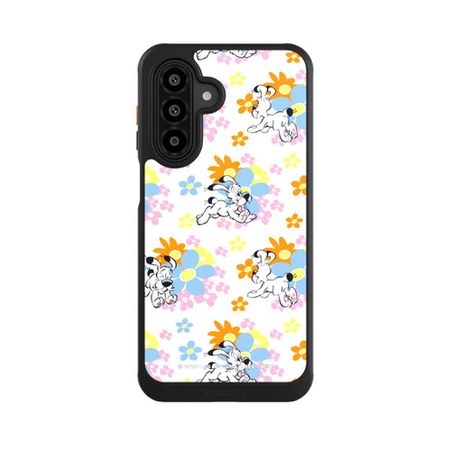 Samsung Galaxy A17 5G NIVOcore Idéfix sur fleurs colorées