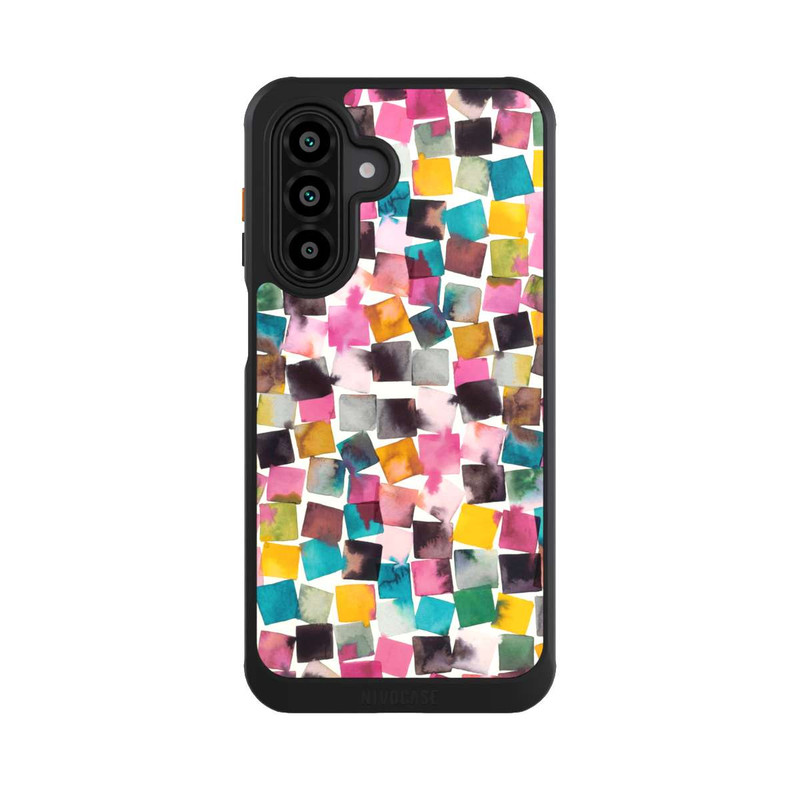 Galaxy A17 5G NIVOcore Plaids Géométriques Aquarelle Rose