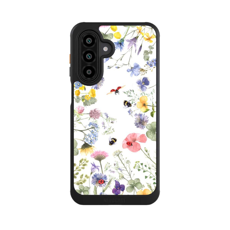 Galaxy A17 5G NIVOcore Bunte Frühlingsblumen und Bienen