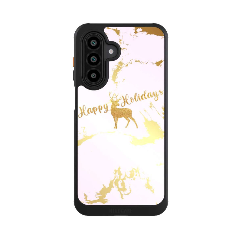 Galaxy A17 5G NIVOcore Happy Holidays Reindeer Gold