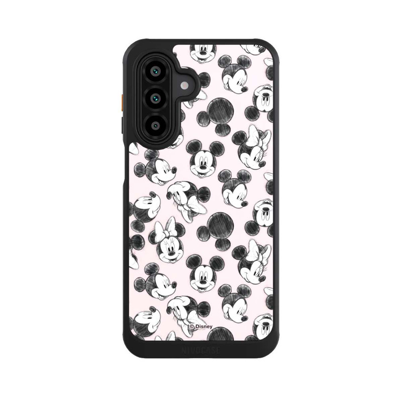 Galaxy A17 5G NIVOcore Minnie & Mickey aux multiples visages rose