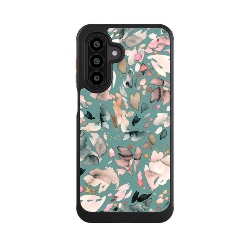 Galaxy A17 5G NIVOcore Abstrakte Blumenblätter grün