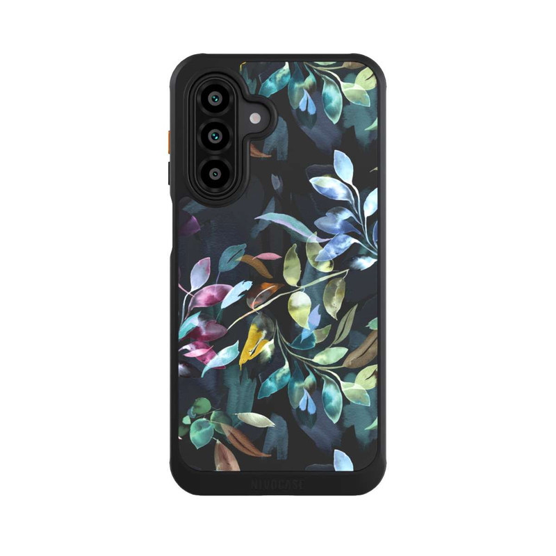 Galaxy A17 5G NIVOcore Watercolor Mystic Leaves Black