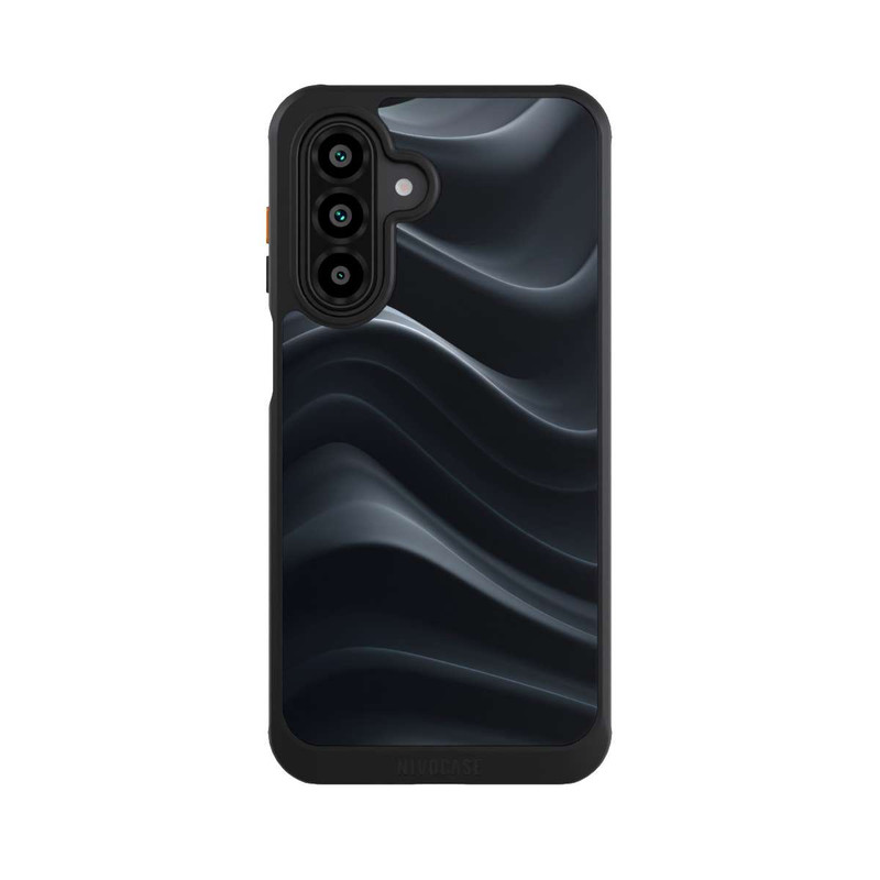 Galaxy A17 5G NIVOcore Black Waves Texture