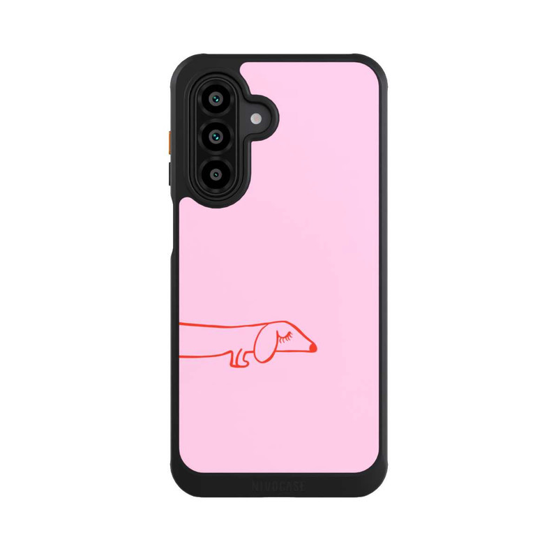Galaxy A17 5G NIVOcore Dachshund Illustration Pink