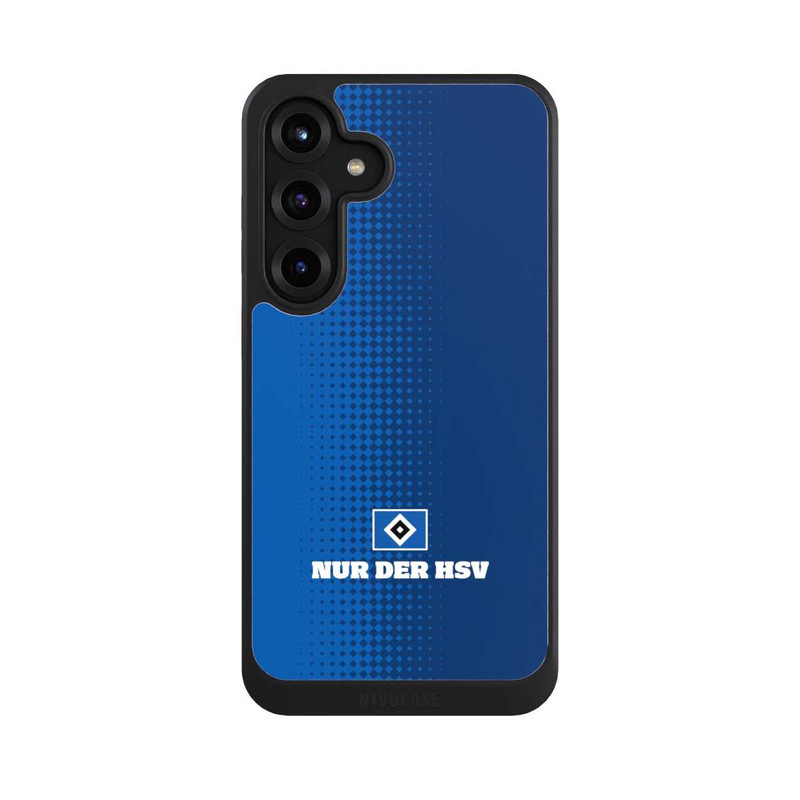 Galaxy S25 + NIVOcore Nur der HSV - Rautenraster Blau