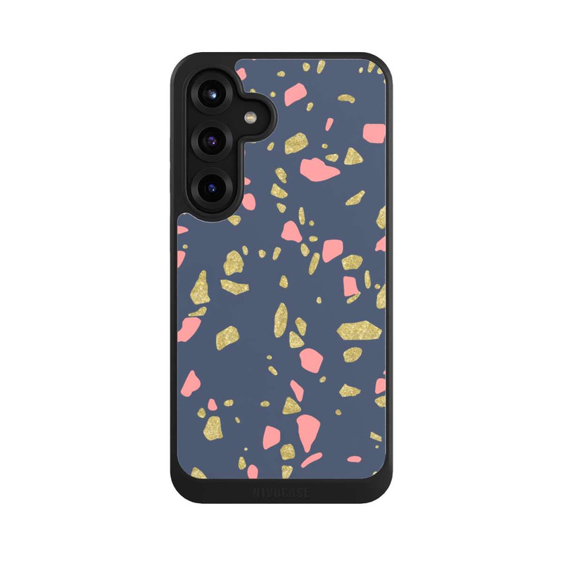 Galaxy S25 + NIVOcore Terazzo Gold-Optik