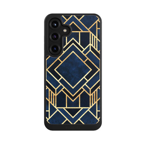 Samsung Galaxy S25+  NIVOcore Kunst Deko Blau Golddruck