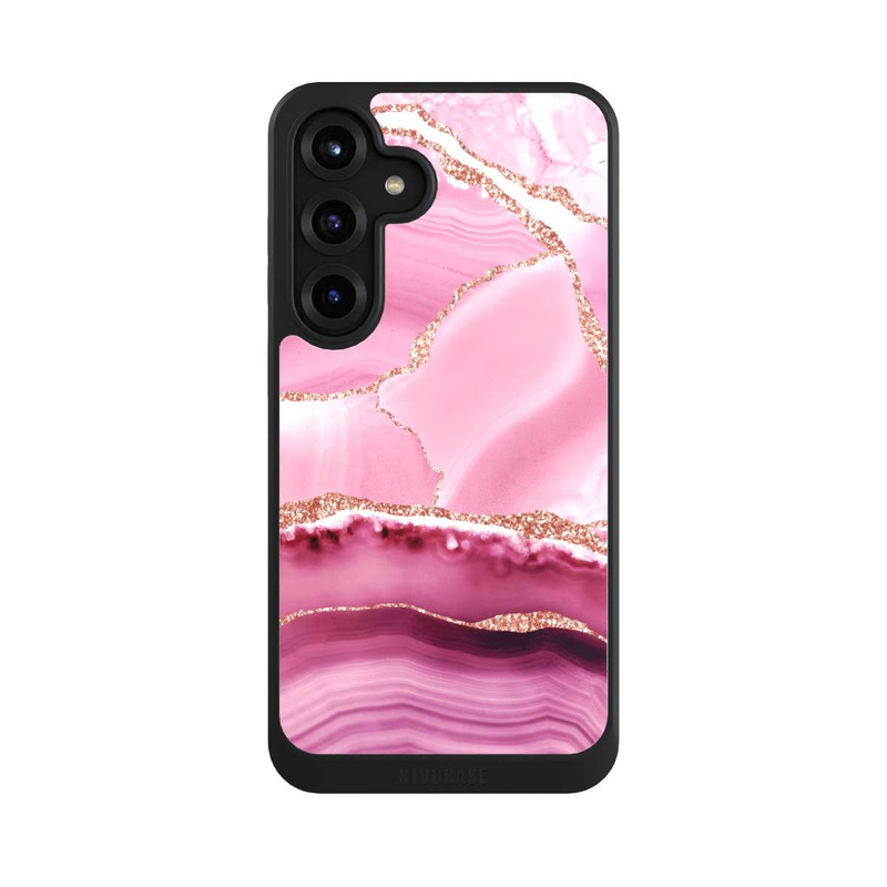 Galaxy S25 + NIVOcore Meerjungfrauen Pink Marmor