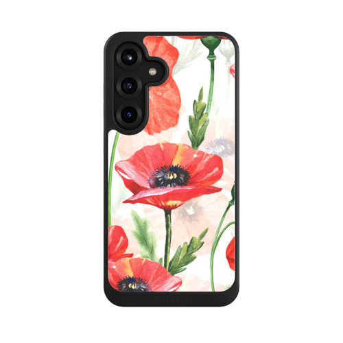 Samsung Galaxy S25+  NIVOcore Wasserfarbe Mohnblumen