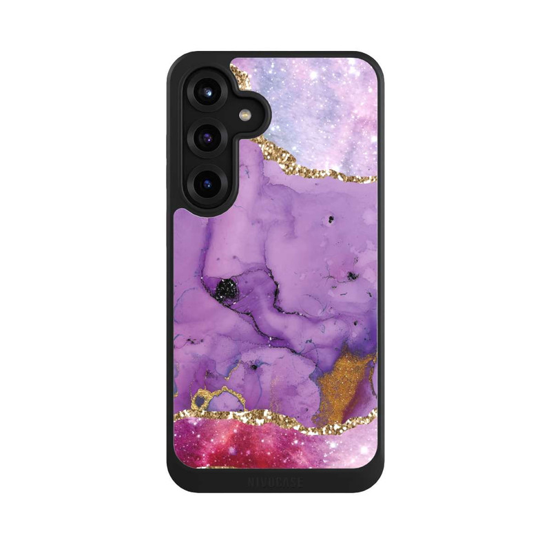 Galaxy S25 + NIVOcore Purple Galaxy Glamour Marble