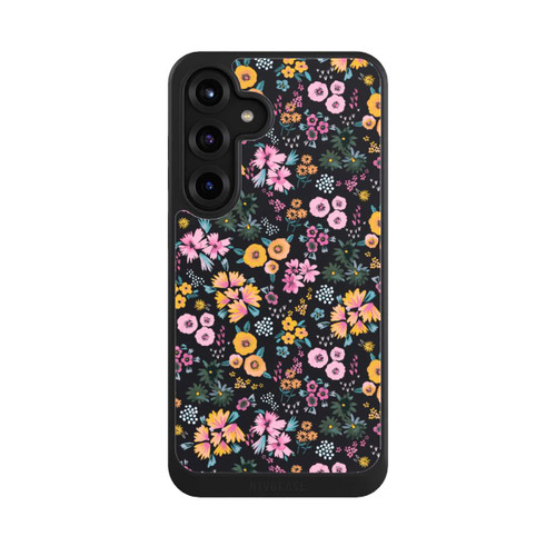 Samsung Galaxy S25+  NIVOcore Kleine bunte Blumen Schwarz 2