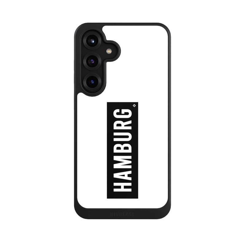 Galaxy S25 + NIVOcore HSV Hamburg Schwarz Weiss