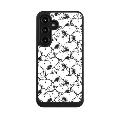 Samsung Galaxy S25+  NIVOcore Snoopy Muster Schwarz und Weiß