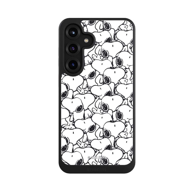 Galaxy S25 + NIVOcore Snoopy Pattern Black And White