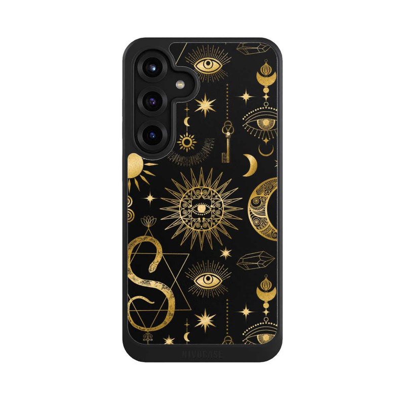 Galaxy S25 + NIVOcore Himmlische Sonne und Mond Steampunk