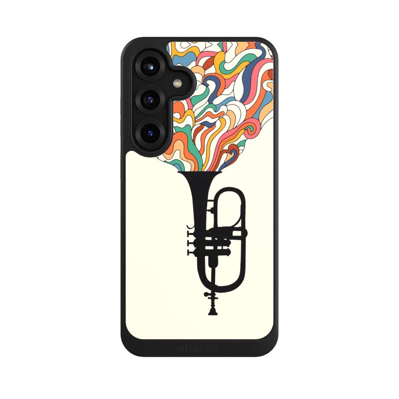 Galaxy S25 + NIVOcore Flügelhorn Jazz bunt