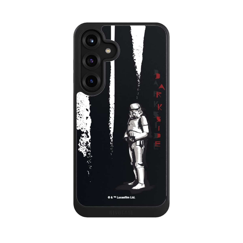 Galaxy S25 + NIVOcore Stormtrooper Dunkle Seite