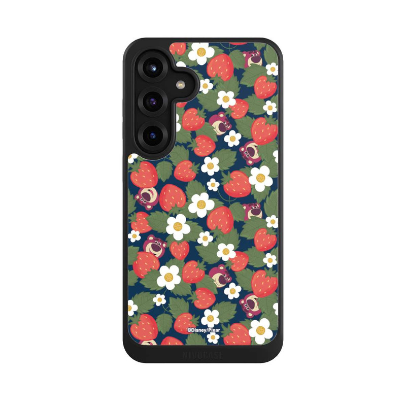 Galaxy S25 + NIVOcore Lotso Toy Story Strawberry Flower Pattern