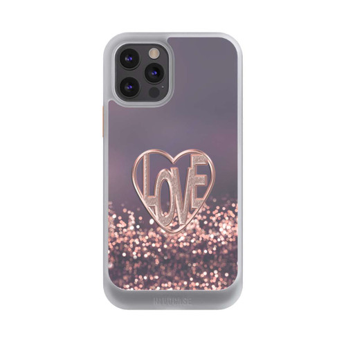 Apple iPhone 12 Pro NIVOcore LOVE Glitzerrosa