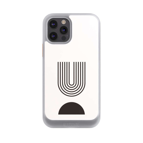 Apple iPhone 12 Pro NIVOcore Modern Art Black Lines
