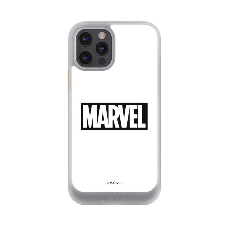 iPhone 12 Pro NIVOcore Marvel Logo White