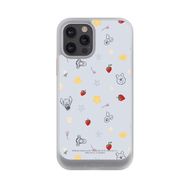 iPhone 12 Pro NIVOcore Winnie the Pooh and Friends Strawberry Pattern Blue
