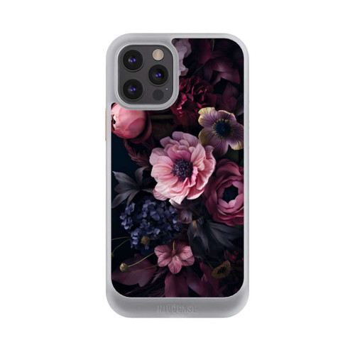 Apple iPhone 12 Pro NIVOcore Rosa Blumenbild mit Pfingstrosen auf dunklem Hintergrund Mit KI