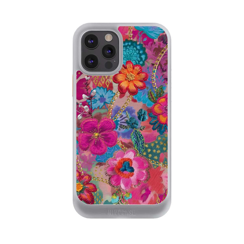 iPhone 12 Pro NIVOcore Patchwork Blumen Mit KI