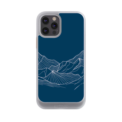 Apple iPhone 12 Pro NIVOcore Blue Mountain Contour Lines