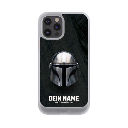 Apple iPhone 12 Pro NIVOcore Star Wars Mandalorian Black Helmet Personalisierbar