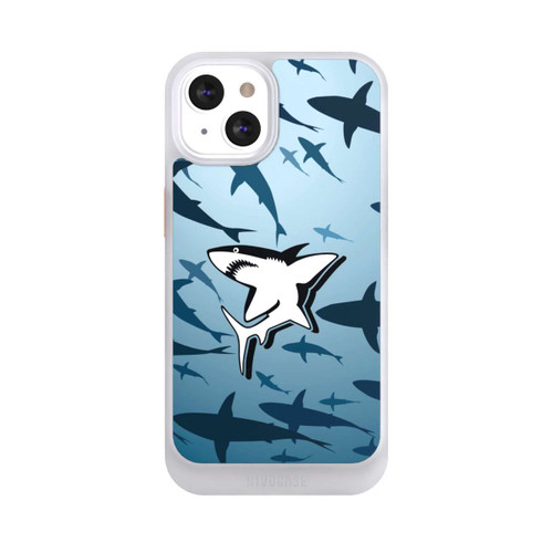 Apple iPhone 13 NIVOcore Haie Muster Blau