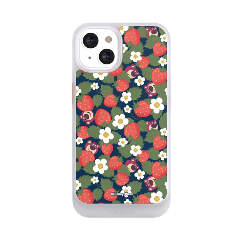 iPhone 13 NIVOcore Lotso Toy Story Strawberry Flower Pattern