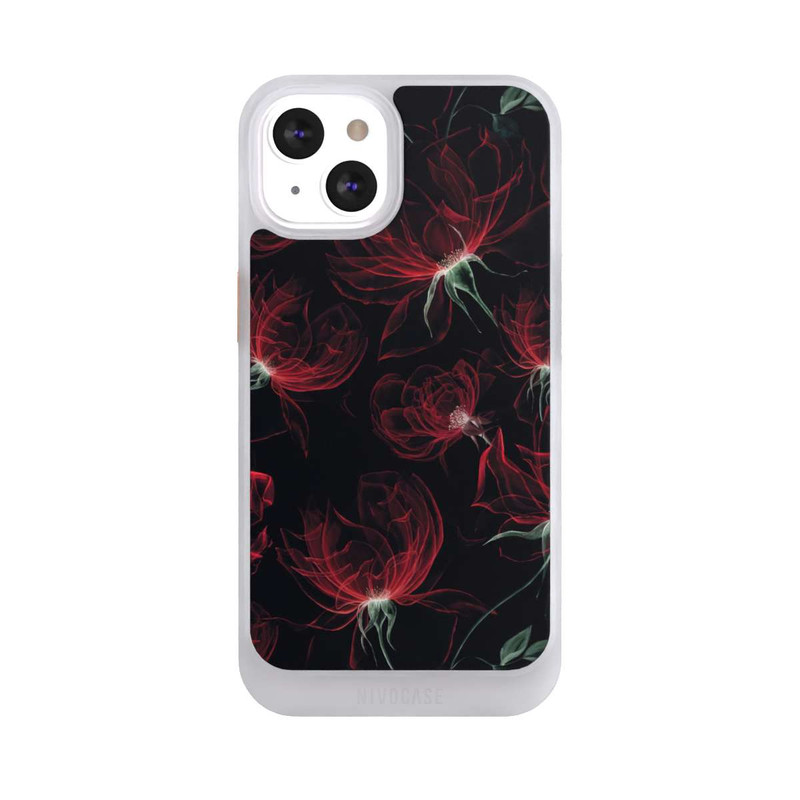 iPhone 13 NIVOcore Red Flowers Wallpaper