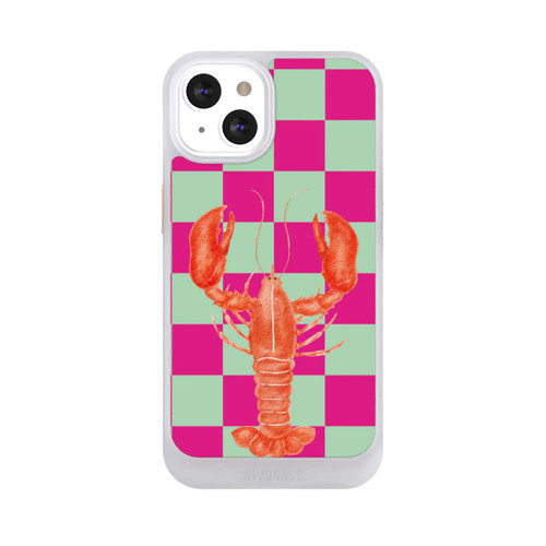 Apple iPhone 13 NIVOcore Pink Checkers Lobster